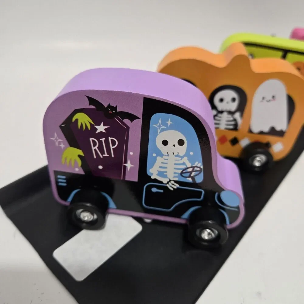 Target Bullseye Playground Halloween 2026 Decorative Wood Trucks Set Of 4 New